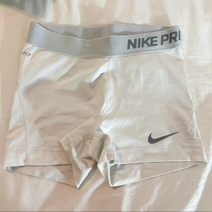 White Nike Pros